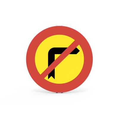 GIRO A LA DERECHA PROHIBIDO OBRAS