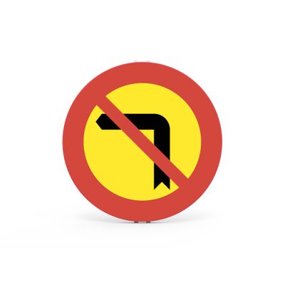 GIRO A LA IZQUIERDA PROHIBIDO OBRAS