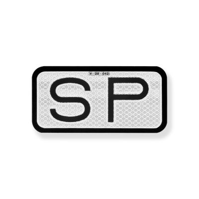 Placa SP 15X7.5cm N2 Adhesiva Metálica Homologada