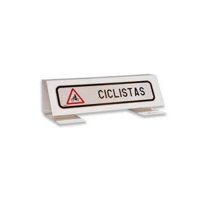 Señal V-22 Cartel Avisador de Acompañamiento Ciclistas Magnética